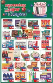 Encarte Rede Super Compras Página 1: Sublime Noble €9,98, Coxa com Bolinhas de Frango Direto €6,99