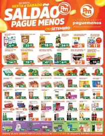 Catálogo Supermercados Pague Menos Página 1: Macarrão camil semola €2,49, Azeitona vale fértil verde fat €5,99