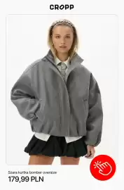 Cropp gazetka tydzień 36 Strona 5: Szara kurtka bomber oversize Cropp €179,99