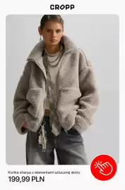 Cropp gazetka tydzień 36 Strona 7: Kurtka sherpa z elementami sztucznej skóry Cropp €199,99
