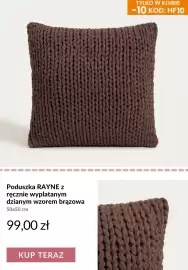 Homla gazetka Strona 8: Poduszka Rayne z ręcznie wyplatanym dzianym wzorem brązowa 50x50 cm €99,00