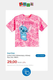 Smyk gazetka Strona 12: Luźny t-shirt dziewczęcy różowy fluo Lilo i Stitch Cool Club €29,00