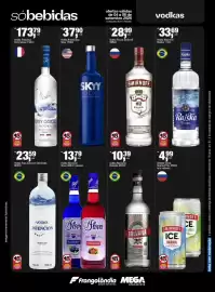 Encarte Frangolândia Página 4: Vodka russa smirnoff €28,99, Vodka americana skyy €37,90