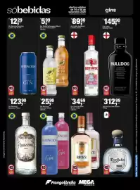 Encarte Frangolândia Página 5: Gin Inglês Beefeater London €89,90, Gin Tônica Schweppes Mixed, Spritz ou Tônica €5,99