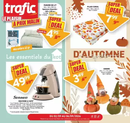 Trafic (valable jusqu'au 6-09)