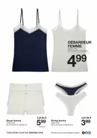 Catalogue Zeeman semaine 36 page 14: Débardeur femme €4,99, String femme €3,99