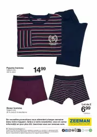 Catalogue Zeeman semaine 36 page 17: Pyjama homme €14,99