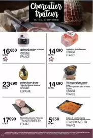 Catalogue Monop' page 10: Jambon désossé serrano grande réserve +15 mois €23,90, Jambon du nord chez nous €14,90