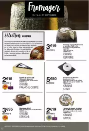 Catalogue Monop' page 12: Fromage espagnol de brebis à la truffe d'été €3,19, Monoprix - comté 12 mois a.o.p €2,15