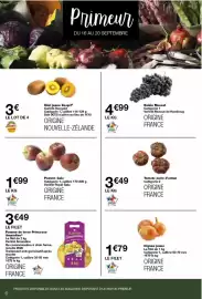 Catalogue Monop' page 6: Raisin muscat €4,99, Tomate noire d'antan €3,49