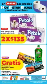 Folleto HEB Página 10: Pétalo papel higiénico ultra jumbo €135,00, Citrex