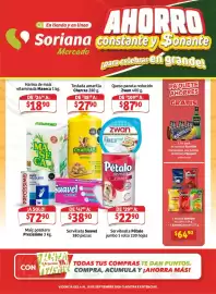 Folleto Soriana Mercado semana 36 Página 1: Sabritasa Karate €64,90, Maseca harina de maíz vitaminada €1.890,00