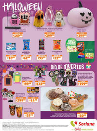 Folleto Soriana Híper semana 36 Página 8: Inflable calabaza rosa €399,00, Hershey's chocolate mini surtido €93,50