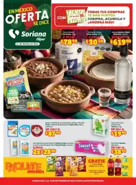 Folleto Soriana Híper semana 36 Página 1: Suavel servilleta €38,90, La Sierra Frijoles Negros €8,00