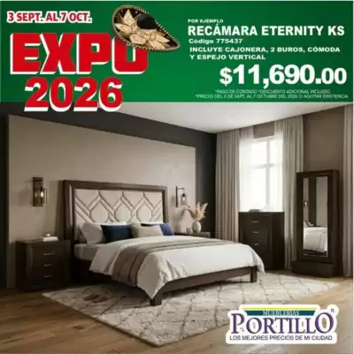 Mueblerías Portillo (válido hasta 7-10)