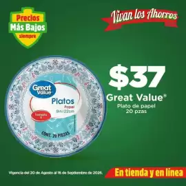 Folleto Bodega Aurrerá Página 3: Great value - platos de papel €37,00