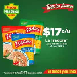 Folleto Bodega Aurrerá Página 4: Isadora - frijoles refritos €17,00