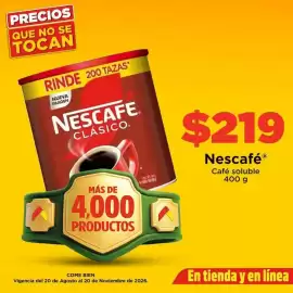 Folleto Bodega Aurrerá Página 6: Nescafé - café soluble €219,00