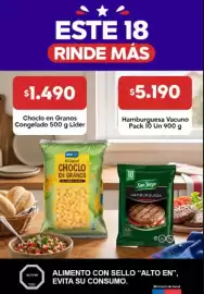 Catálogo Super Bodega a Cuenta Página 1: Lider - hamburguesa vacuno €1.490,00