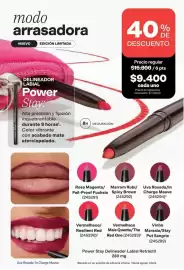 Catálogo Avon Página 18: Delineador labial power stay €9.400,00