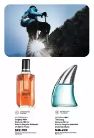 Catálogo Avon Página 93: Legacy noir colonia 120 ml (158804) €22.700,00, Trekking colonia 90 ml (158773) €45.200,00