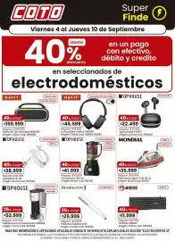 Catálogo Coto semana 36 Página 1: Mondial - plancha a vapor fvn-01-o €35.999,00