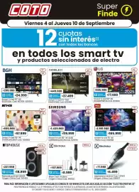 Catálogo Coto semana 36 Página 1: Lg - smart tv led 50 4k 50ua8050psa €77.999,00, Smart tv led 55 4k ths55uhd26ve €57.999,00