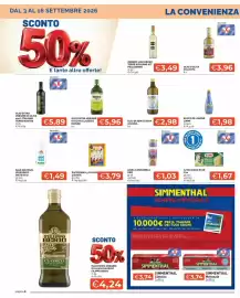 Volantino Maxisconto Pagina 8: Olio di semi di soia Valsoia €2,98, Linea Cannamela Oro €1,03