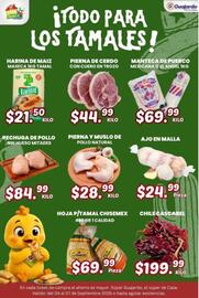 Folleto Guajardo Página 24: Pechuga de pollo sin hueso mitades €84,99, Pierna y muslo de pollo natural €28,99