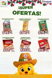 Folleto Guajardo Página 14: Alpino salchicha para asar €49,99, Bafar salchicha frankfurt frank pavo €79,99