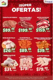 Folleto Guajardo Página 18: Pierna y muslo de pollo preparado/fileteado €39,99, Bistec de pecho de res p/asar €159,99