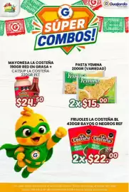 Folleto Guajardo Página 4: La Costeña Frijoles Negros Refritos €22,00, La Costeña mayonesa red en grasa + catsup €24,50