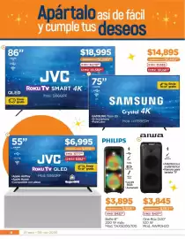 Folleto Chedraui Página 4: JVC Roku Tv Qled €6.995,00, Jvc roku tv smart 4k €14.895,00