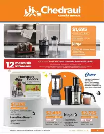 Folleto Chedraui Página 7: Ninja procesador nutri blender €1.695,00, Hamilton Beach Licuadora y procesador €1.395,00