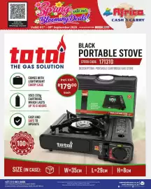 Africa Cash and Carry catalogue week 36 Page 35: Black Portable Stove total €179,00