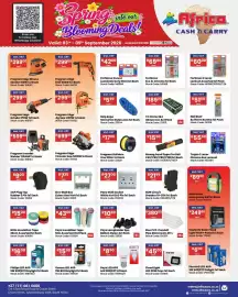 Africa Cash and Carry catalogue week 36 Page 37: Tri Circle 364 38mm Iron €189,00, Pays Lampholder Batten Nylon €10,99