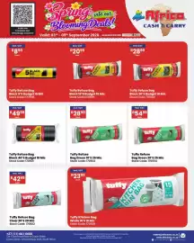 Africa Cash and Carry catalogue week 36 Page 49: Tuffy Refuse Bag Green €28,99, Tuffy Refuse Bag Clear 20'S €42,99