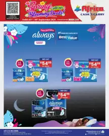 Africa Cash and Carry catalogue week 36 Page 72: Always Maxi Thick Sanitary Pads €54,99