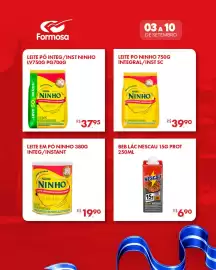 Catálogo Grupo Formosa semana 36 Página 3: Beb lác nescau 15g prot €6,90, Leite em pó ninho integ/instant €19,90