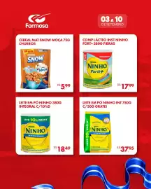 Catálogo Grupo Formosa semana 36 Página 5: Leite em pó ninho int €37,95, Cereal mat snow moça churros €5,99