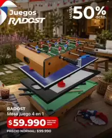 Catálogo Easy Página 5: Mesa juego 4 en 1 €59.990,00