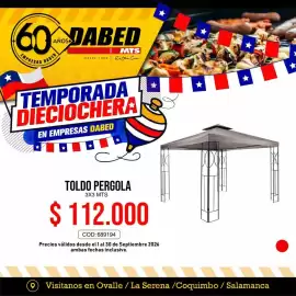 Catálogo Dabed Página 1: Mts - toldo pergola €112.000,00