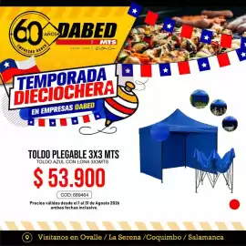 Catálogo Dabed Página 10: Mts - toldo plegable 3x3 mts €53.900,00