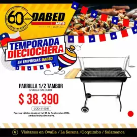Catálogo Dabed Página 3: Parrilla 1/2 tambor €38.390,00