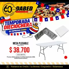 Catálogo Dabed Página 7: Mesa plegable €38.700,00