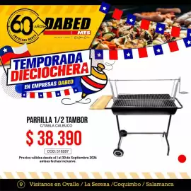 Catálogo Dabed Página 8: Parrilla 1/2 tambor €38.390,00