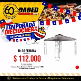 Catálogo Dabed Página 9: Mts - toldo pergola €112.000,00