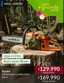 Catálogo Constructor Sodimac Página 5: Bauker - motosierra combustion €129.990,00