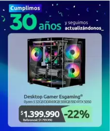 Catálogo PC Factory Página 8: Desktop gamer esgaming €1.399.990,00