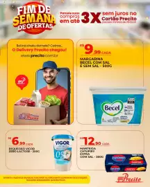 Catálogo Supermercado Precito Página 12: Requeijão vigor zero lactose €6,99, Margarina becel com sal e sem sal €9,99